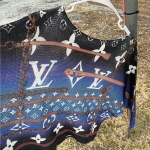 Blue& brown lightweight sweater NEW